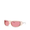 0dl3001 size 61 Wraparound style sunglasses