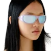 0dl3001 size 61 Wraparound style sunglasses