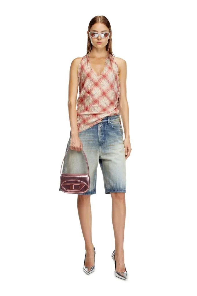 1dr 1DR-Iconic shoulder bag in mirrored leather