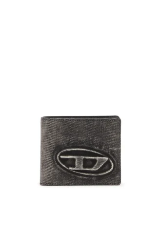 1dr bi fold coin s 3d Wallet in washed denim