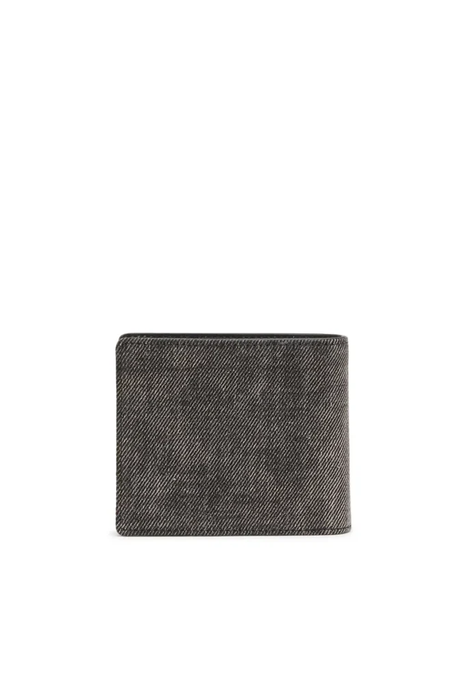 1dr bi fold coin s 3d Wallet in washed denim