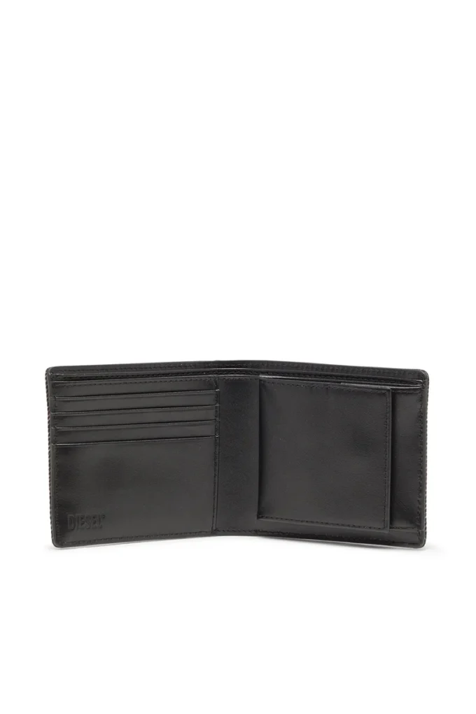1dr bi fold coin s 3d Wallet in washed denim