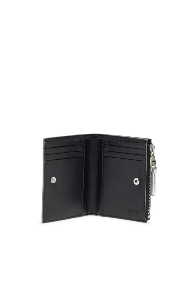 1dr bi-fold zip ii Bi-fold leather wallet with Oval D logo