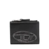 1dr bi-fold zip ii Small leather wallet with logo plaque