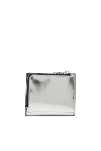 1dr bi fold zip l Bi-fold card holder in mirrored leather