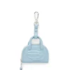 1dr dome charms Bag charm in glossy, crinkled naplak