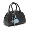1dr dome charms Bag charm in glossy, crinkled naplak