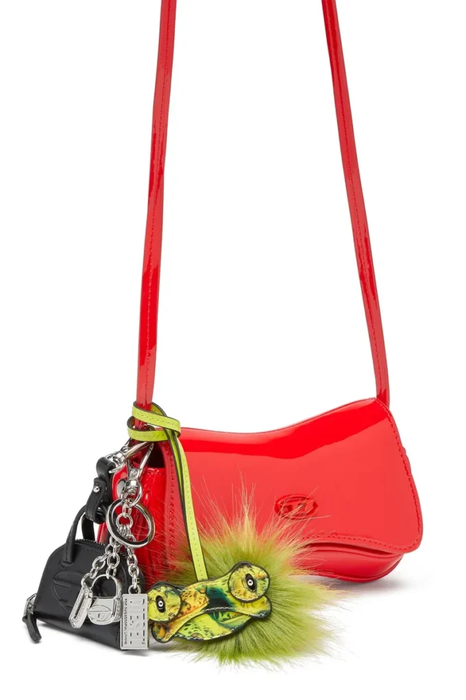1dr dome charms Leather bag charm