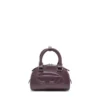 1dr dome crossbody 1DR Dome-Mini bowling bag in burgundy leather