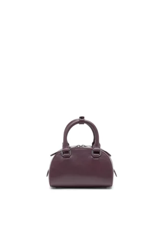 1dr dome crossbody 1DR Dome-Mini bowling bag in burgundy leather