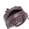 1dr dome crossbody 1DR Dome-Mini bowling bag in burgundy leather