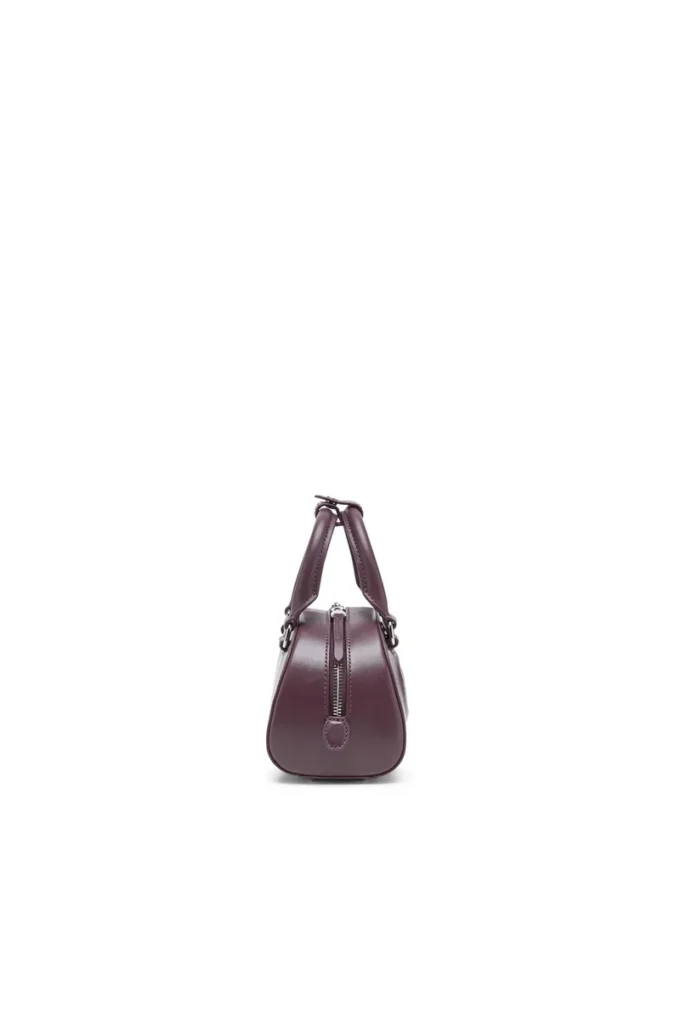 1dr dome crossbody 1DR Dome-Mini bowling bag in burgundy leather