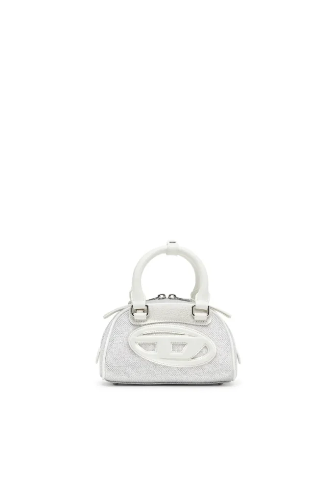 1dr dome crossbody 1DR Dome-Mini bowling bag in lurex fabric