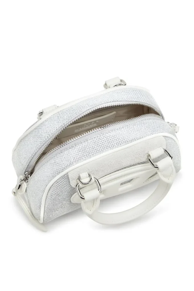 1dr dome crossbody 1DR Dome-Mini bowling bag in lurex fabric