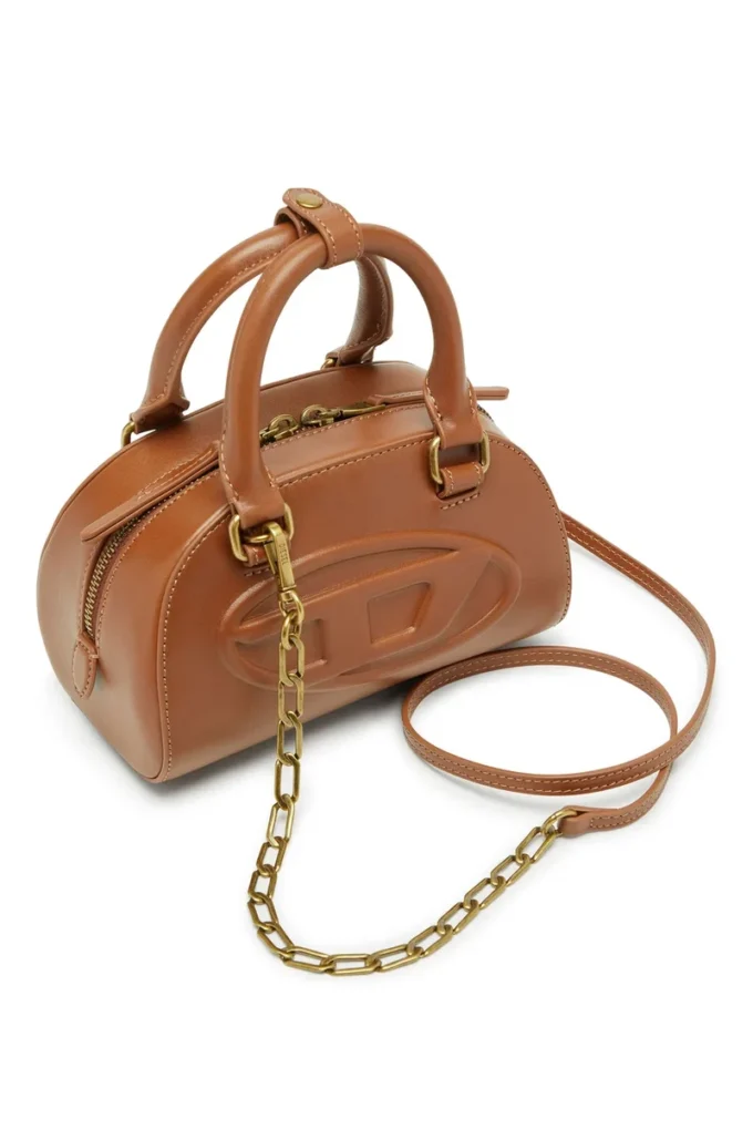 1dr dome crossbody 1DR Dome-Mini bowling bag in pull-up leather