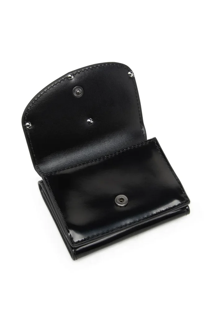 1dr tri fold coin xs ii Tri-fold wallet in mirrored leather