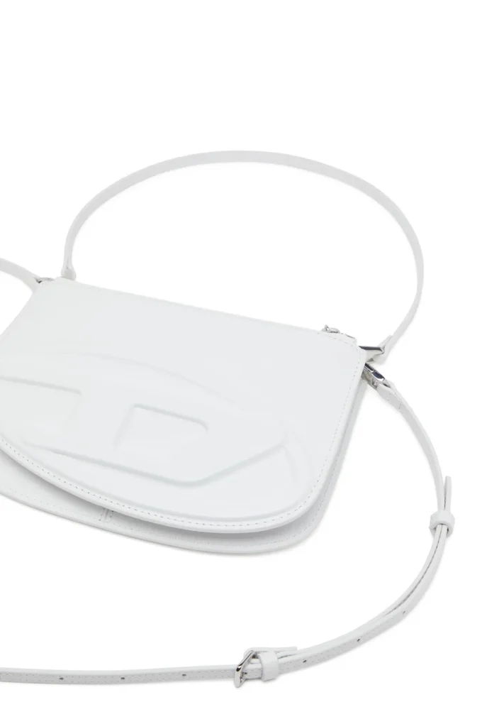 1dr twin 1DR Twin-Double-pouch shoulder bag in printed leather