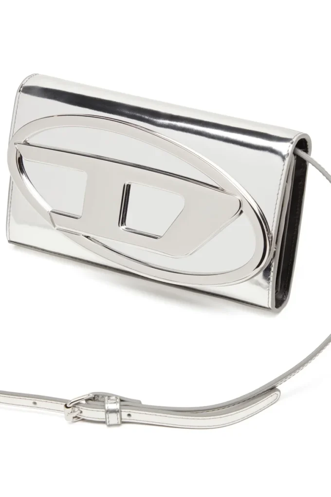 1dr wallet strap Wallet bag in mirrored leather