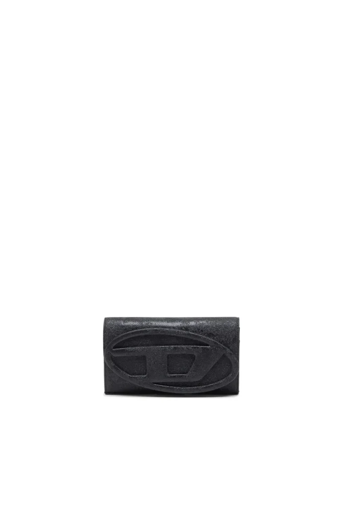 1dr wallet strap Wallet purse in glitter-camo Lurex