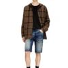 2033 d-krooley-short jogg Slim fit shorts in treated JoggJeans