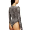 angelica-utlt Bodysuit with all-over animal print