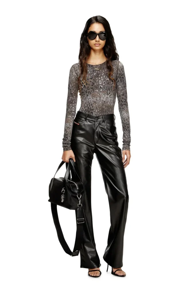 angelica-utlt Bodysuit with all-over animal print
