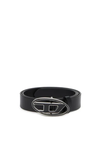 b-1dr 25 2.4cm leather belt with enamelled buckle