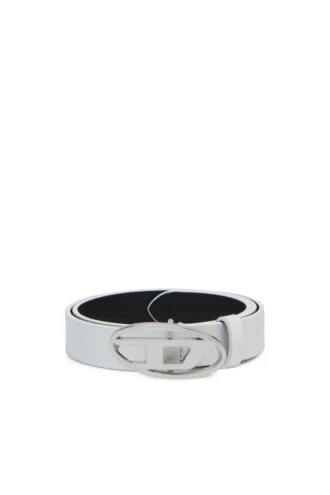 b-1dr 25 2.4cm leather belt with enamelled buckle