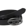 b-1dr 25 2.4cm leather belt with enamelled buckle