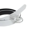 b-1dr 25 2.4cm leather belt with enamelled buckle
