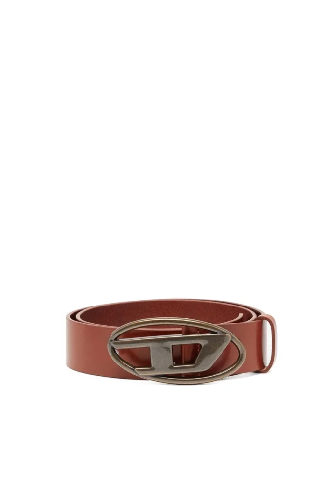 b-1dr 3.9cm leather belt with D buckle