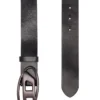 b-1dr 3.9cm leather belt with metallic Oval D buckle