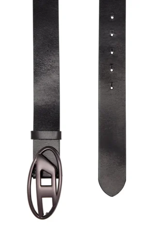 b-1dr 3.9cm leather belt with metallic Oval D buckle