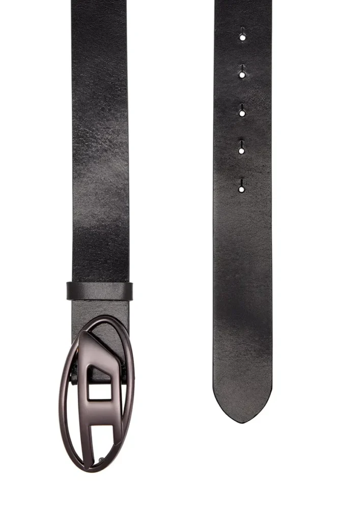 b-1dr 3.9cm leather belt with metallic Oval D buckle