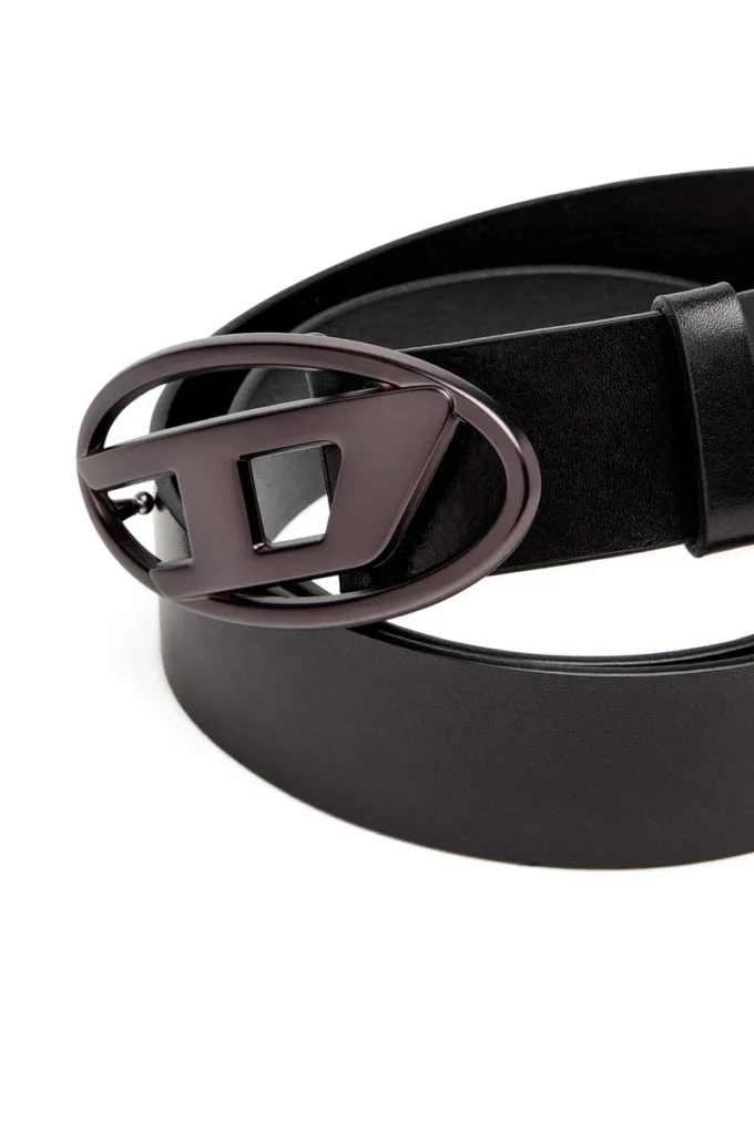 b-1dr 3.9cm leather belt with metallic Oval D buckle