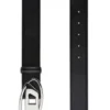 b-1dr 4cm Leather belt with Oval D buckle
