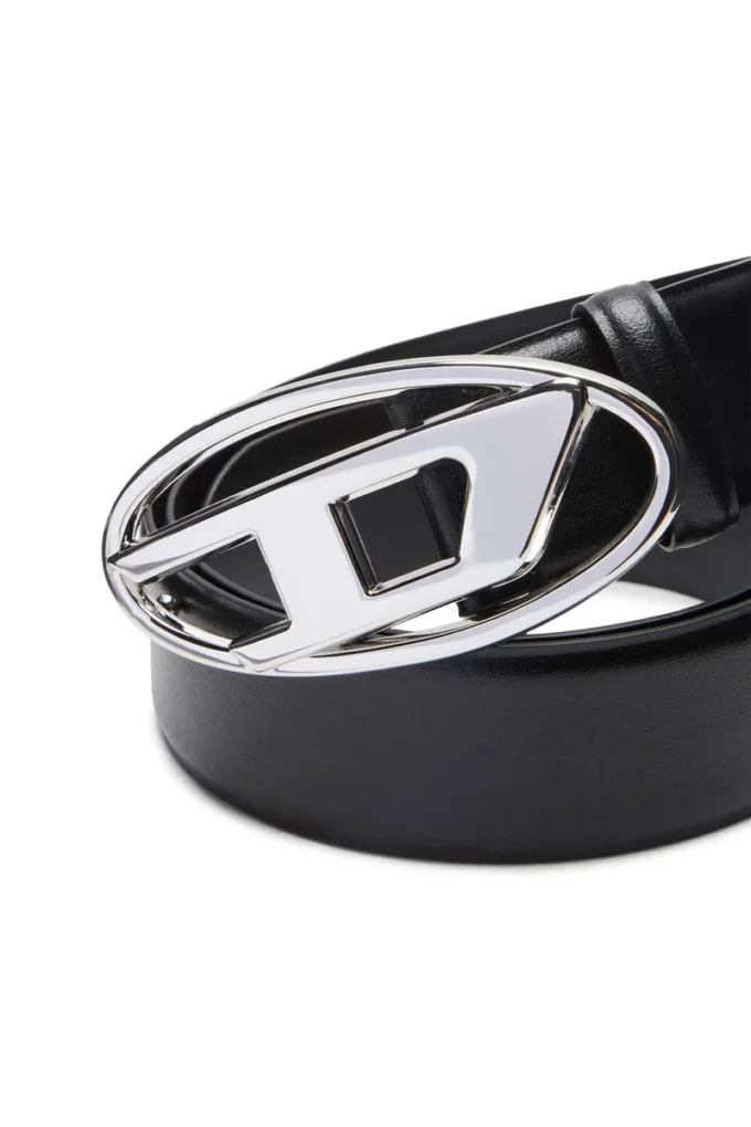 b-1dr 4cm Leather belt with Oval D buckle