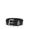 b-1dr oval d loop 3.9cm logo-plaque embellished leather belt