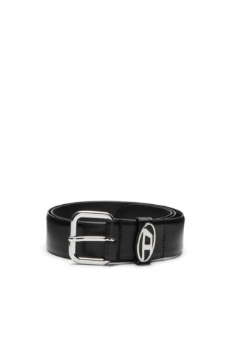 b-1dr oval d loop 3.9cm logo-plaque embellished leather belt