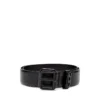 b-1dr oval d loop 3.9cm logo-plaque embellished leather belt