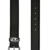 b-1dr oval d loop 3.9cm logo-plaque embellished leather belt