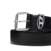 b-1dr oval d loop 3.9cm logo-plaque embellished leather belt
