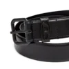 b-1dr oval d loop 3.9cm logo-plaque embellished leather belt