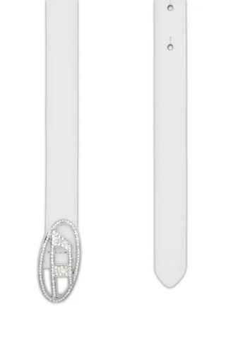 b-1dr strass 20 1.9cm slim leather belt with crystal buckle