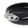 b-1dr strass 20 1.9cm slim leather belt with crystal buckle