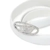 b-1dr strass 20 1.9cm slim leather belt with crystal buckle