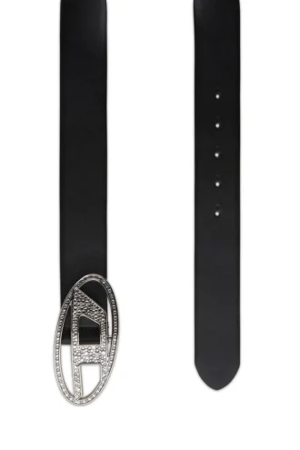 b-1dr strass 4cm Leather belt with crystal buckle