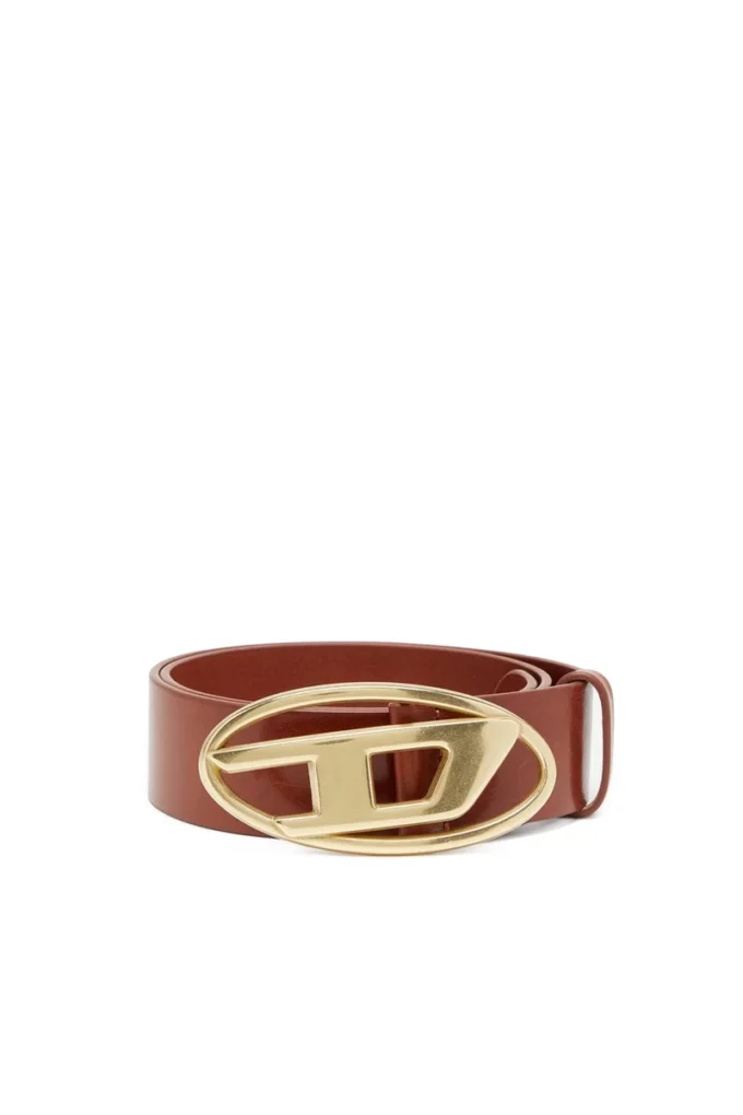 b-1dr w 4 cm leather belt with Oval D buckle