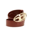 b-1dr w 4 cm leather belt with Oval D buckle