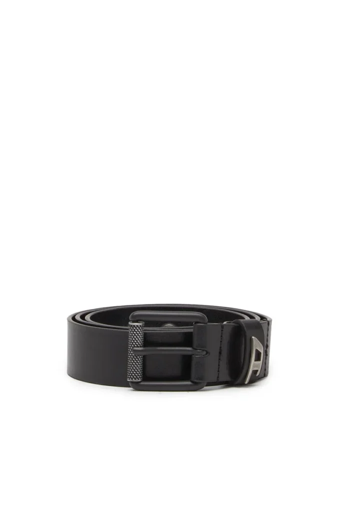 b-dave ii 3.5cm shiny leather belt with logo loop